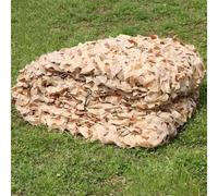 RVUEM Rete Mimetica Militare Sabbia, Rete Ombreggiante per Pergolato Giardino, Telo Ombreggiante per Esterni, Tenda Sole per Terrazza, Leggera E Resistente, Decorazione per Feste Tema,Sand,3x8m