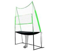 RVUEM Rete per Allenamento Pallavolo, Stazione per Allenamento Pallavolo 3,3 X 2,4 M, Rete per Allenamento Pallavolo, Rete da Pallavolo per Esterni E Interni, per Giardino, Spiaggia, Cortile,Verde