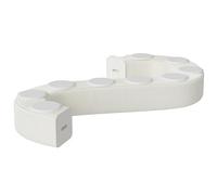 RVUEM Sgabello Pieghevole in Carta con Cuscini, Panca A Nido d'Ape, Panca Artigianale A Fisarmonica, Seduta Versatile in Carta Kraft, per Soggiorno, Ufficio, Sala Pranzo,Bianca,H:30cm 9 Seats