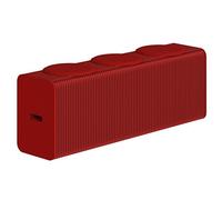 RVUEM Sgabello Pieghevole in Carta con Cuscini, Panca A Nido d'Ape, Panca Artigianale A Fisarmonica, Seduta Versatile in Carta Kraft, per Soggiorno, Ufficio, Sala Pranzo,Rosso,H:44cm 3 Seats
