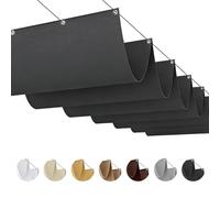 RVUEM Tenda da Sole Retrattile per Pergola - Tettoia Ondulata Impermeabile, Protezione UV 95%, Copertura per Giardino e Terrazzo Esterno, Installazione Facile, Resistente al Vento,007,1.2×12M (W×L)