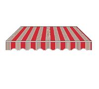 RVUEM Tessuto Impermeabile Tenda Sole Retrattile, Tela Ricambio Tenda Sole Esterno, per Coperture per Finestre, Porte E Terrazze per Ombra E Pioggia Senza Telaio,D,16x9.8ft(5 * 3m)