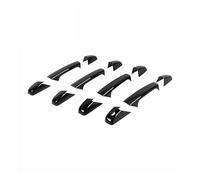 RVVJFHMSH Copertura decorativa for maniglia esterna della portiera dell'auto compatibile con Chevrolet Silverado GMC Sierra 2007 2008 2009 2010 2011 2012 2013(Black 4 door)
