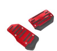 RVYEIOP Set di 2 Pedali Auto Automatico Rosso - Pedali per Auto Sportivi, Compatibili con Auto Automatiche, Facile Installazione, Design Ergonomico e Antiscivolo