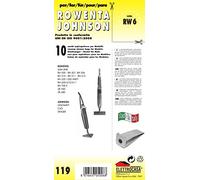 RW 6 sacchetti per scopa elettrica confezione da 10 sacchi carta