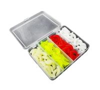 RWAJZAX 100 pezzi 2 1 cm esche morbide per trote, pesca artificiale in silicone per imitazione dei vermi della trota