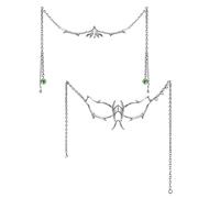 RWAJZAX 2 Pezzi Punk Cyborg Masquerade Maschera Mezzo Viso Palline Magiche Metallo Liquido Irregolare Decorazione Viso Per Le Donne Punk Cyborg Mascherata