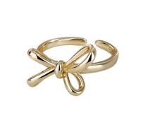 RWAJZAX Anelli D'oro Argento Papillon Per Ragazze Dolce Fiocco Farfalla Nodi Decorazioni Lega Gioielli Minimalistici Gioielli Donne, come descritto