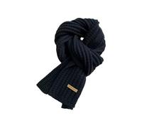 RWAJZAX Caldo paio di sciarpe, morbido, comodo, foulard, morbido e strutturato, silenziatore lungo per lui e le tue giornate fredde. Indispensabile caldo abbigliamento a maglia, Nero , Taglia unica