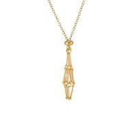 [RWAJZAX] Collana con supporto in pietra preziosa vuota regolabile collana a gabbia di vetro in metallo catena pendente a maglia collana di gioielli produttore di gioielli