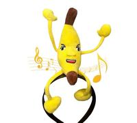 [RWAJZAX] Divertente fascia per capelli da cartone animato cantando fascia per capelli di banana per bambola di peluche per costume da festa da donna