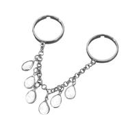 RWAJZAX Gocce d'acqua Anelli Dita Frange Geometrica Apertura Regolabile Gioielli Dito Appariscenti Adatto Per L'uso Quotidiano Gocce D'acqua Catena Nappa, come descritto