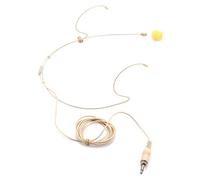 RWAJZAX Microfono auricolare Auricolare Doppio auricolare Sopra l'orecchio Appeso Microfono a condensatore Con 3.5mm Vite di bloccaggio Spina Facile da Usare Doppio Earhook Headworn Mic