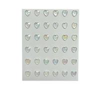 RWAJZAX Sotto gli occhi, gemme a forma di lacrima, gioielli per il viso brillanti, per un trucco unico e una conviviale, adesivi per decorazioni natalizie, facili da rimuovere e incollare, Taglia