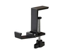 RWAJZAX Supporto per cuffie regolabile senza attrezzi con design pieghevole e gancio aggiuntivo per l'organizzazione sulla scrivania. Organizer salvaspazio per cuffie