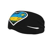 Rwandan Rwanda Flag Heart Uomo Donna Headband Elastica Fascia Capelli Antiscivolo Fasce Per Capelli Per Sport Jogging Escursionismo Palestra