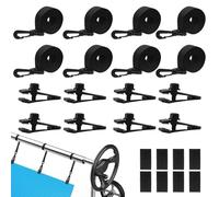Rwbimti Set di 8 fasce di supporto e clip per riavvolgimento piscina, appositamente progettato per dispositivo di riavvolgimento per piscina, avvolgitore per piscina per copertura solare