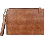 RWCCCRW Borsa da uomo con cerniera e busta, pochette retrò per documenti aziendali, borsa da uomo casual, la scelta più ideale (Colore : B, Dimensioni : 30.5 * 21cm)