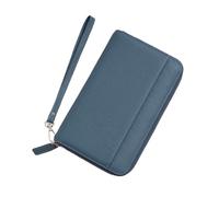 RWCCCRW Borse Porta biglietti da visita Portafogli da donna Fermasoldi Portamonete in vera pelle Astucci Portafogli bloccanti (Size : Blue)