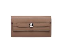 RWCCCRW Borse Portafogli da donna Pelle bovina Fermasoldi lunghi Porta biglietti da visita Portafogli in vera pelle (dimensione : Brown)