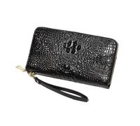 RWCCCRW Borse Portafogli da donna Porta biglietti da visita Portafogli bloccanti Portamonete in vera pelle Astucci Borse da sera Fermasoldi (Size : Black)