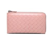RWCCCRW Borse Portafogli da donna Vera Pelle Fermasoldi lunghi Custodie per biglietti da visita Portamonete Astucci (Size : Pink)