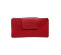 RWCCCRW Fermasoldi lunghi in pelle Portafogli da donna in pelle di vacchetta Portafogli bloccanti Borse Portamonete Custodie per biglietti da visita (dimensione : Red)