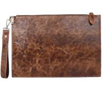 RWCCCRW Pochette da Uomo con Cerniera e Busta Pochette per Documenti da Lavoro retrò Borsa da Uomo Casual La Scelta Più Ideale (Colore : C, Dimensioni : 30.5 * 21cm)