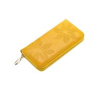 RWCCCRW Portafogli Borse da donna in vera pelle Fermasoldi Organizzatori di soldi Portamonete Astucci Custodie per biglietti da visita (Size : Yellow)