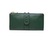 RWCCCRW Portafogli da donna Fermasoldi lunghi Porta biglietti da visita Portamonete in vera pelle Sacchetti Borse Borse da sera Organizzatori di soldi (Size : Green)
