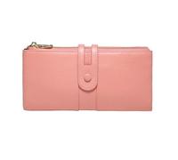 RWCCCRW Portafogli da donna Fermasoldi lunghi Porta biglietti da visita Portamonete in vera pelle Sacchetti Borse Borse da sera Organizzatori di soldi (Size : Pink)