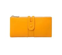RWCCCRW Portafogli da donna Fermasoldi lunghi Porta biglietti da visita Portamonete in vera pelle Sacchetti Borse Borse da sera Organizzatori di soldi (Size : Yellow)