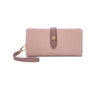 RWCCCRW Portafogli da donna Portafogli con blocco Portafogli in pelle Lunghi fermasoldi Custodie per biglietti da visita (dimensione : Pink)