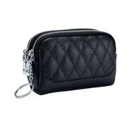 RWCCCRW Portafogli da donna Portamonete in vera pelle Portamonete Portamonete in pelle di vacchetta Organizzatori Borse Custodie per carte Borse (Size : Black)
