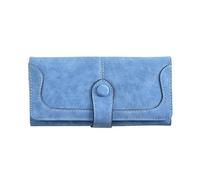 RWCCCRW Portafoglio da donna Portafoglio da donna in pelle opaca Porta carte da donna, Portafoglio vintage satinato da donna con cerniera lunga