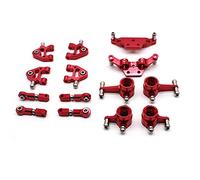RWEQUTES Aggiornamento in Metallo Altalena Braccio Sterzo Tazza Shock Mount for WLtoys 1/28 284131 K969 K979 K989 K999 P929 P939 RC Parti di Automobili(Rood)