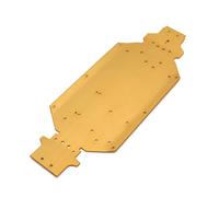 RWEQUTES for Wltoys 1/14 144010 144001 144002 Parti di Automobili RC Aggiornamento Piastra di Base retrofit in Metallo(Gelb)