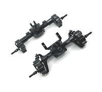 RWEQUTES Upgrade Metal Front Rear Portal Bridge Axle Differential Assembly for FMS 1/24 FCX24 Xiaoqi Crusher Chevrolet K5 RC Car Parts(Front Rear Axle3)