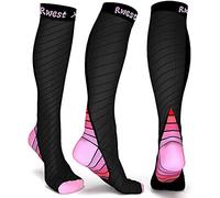 Rwest X Calze Compressione Graduata Donna e Uomo, Calze Elastiche a Compressione Graduata per Sport, Migliora Le Prestazioni per Sport, Corsa, Escursioni, Giri in Bici, Viaggi in Aere