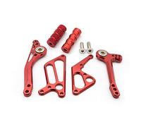 rweuiui Moto Rearset Pedane Freno Cambio Posteriore Gear Shift Shifter Leva Ala per Ducati per Monster 696 796 1100 1100 S Accessori Moto (Colore : Rosso)