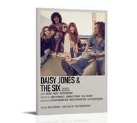 RWEWQRHG Poster artistico da parete con immagine di Daisy Jones & The Six (40 x 60 cm) con cornice