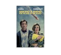 RWEWQRHG Poster artistico da parete con motivo "Seeking A Friend for The End of The World", arte moderna, stampa su tela, 60 x 90 cm, senza cornice