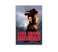 RWEWQRHG Poster del film "Live from Baghdad", stampa artistica da parete su tela, 20 x 30 cm, senza cornice