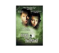 RWEWQRHG Poster del film "Live from Baghdad", stampa artistica da parete su tela, 20 x 30 cm, senza cornice