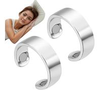 RWGKBDB L'anello Snorno, Dispositivo Anti-russamento, Anello Magnetico per digitopressione Regolabile per alleviare la Fatica e Il Sonno per Uomini e Donne