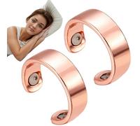 RWGKBDB L'anello Snorno, Dispositivo Anti-russamento, Anello Magnetico per digitopressione Regolabile per alleviare la Fatica e Il Sonno per Uomini e Donne