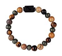 RWGSNB Bracelet en Pierre Naturelle, Bracciale Preziose e Costellazioni Dei Segni Zodiacali Braccialetti Personalizzato Naturali Occhio Tigre Bracciali Cristallo Perline Protezione Spirituale Regali
