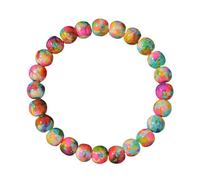 RWGSNB Bracelet en Pierre Naturelle, Braccialetti Boho Pietre Preziose Arcobaleno Bracciali Perline Colorate Personalizzate Bracciali Elastici Cristalli Energetici e Ispirazionali Gioielli Regali pe