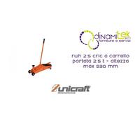 RWH 2.5 CRIC A CARRELLO PORTATA 2,5 T - ALTEZZA MAX 530 MM UNICRAFT