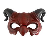Rwigeboo Halloween Demon Mask Maschetto Half Face Diavolo Maschera Scarico Monster Costume Costume per il trucco di Halloween Party Scary